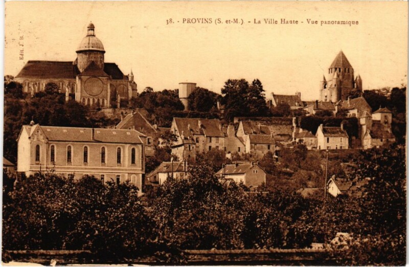 Carte postale ancienne Provins vue panoramique à Provins
