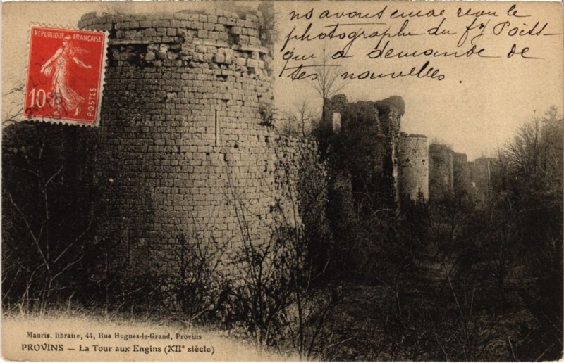 Carte postale ancienne Provins Tour aux Engins à Provins
