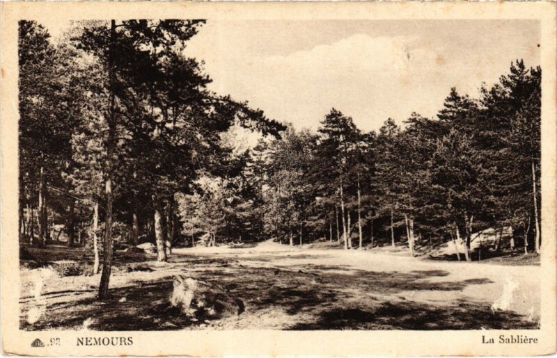 Carte postale ancienne Nemours La Sabliere à Nemours