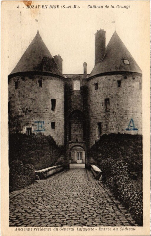 Carte postale ancienne Rozoy en Brie Chateau de la Grange