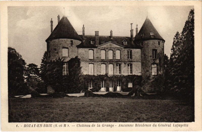 Carte postale ancienne Rozoy en Brie Chateau de la Grange