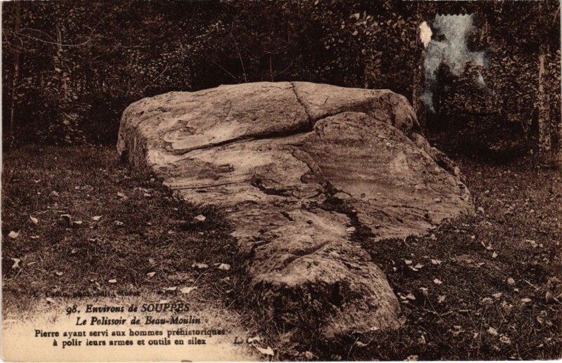 Carte postale ancienne Souppes sur Loing Le Polissoir de Beau Moulin à Souppes-sur-Loing