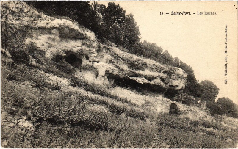 Carte postale ancienne Seine Port Les Roches à Seine-Port