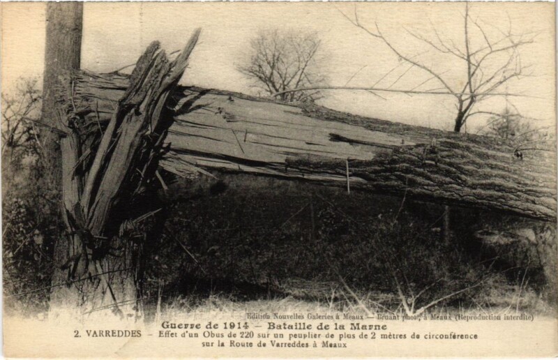 Carte postale ancienne Varreddes Bataille de la Marne - 1914 à Varreddes