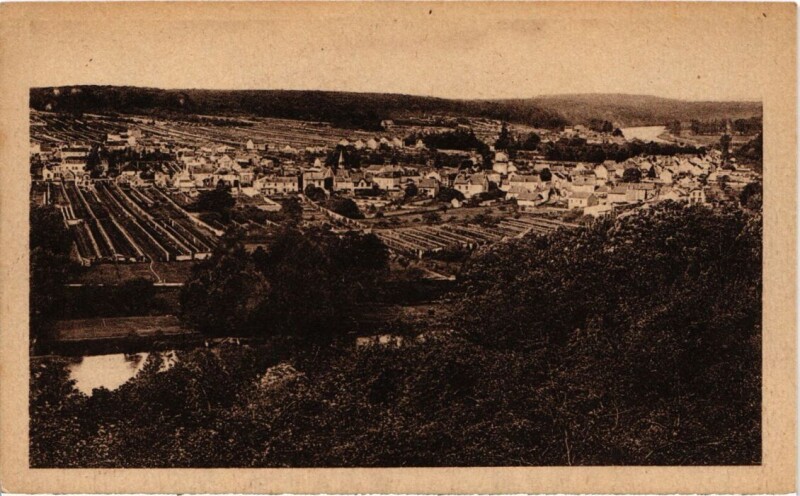 Carte postale ancienne Thomery Vue Generale à Thomery