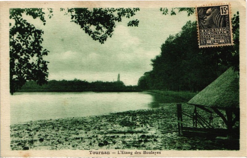 Carte postale ancienne Tournan-en-Brie L'Etang des Boulayes à Tournan-en-Brie