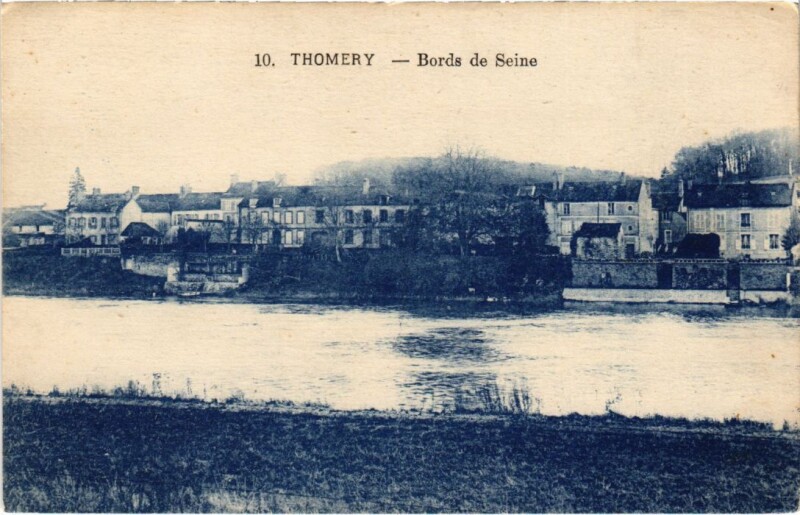 Carte postale ancienne Thomery Bords de Seine à Thomery