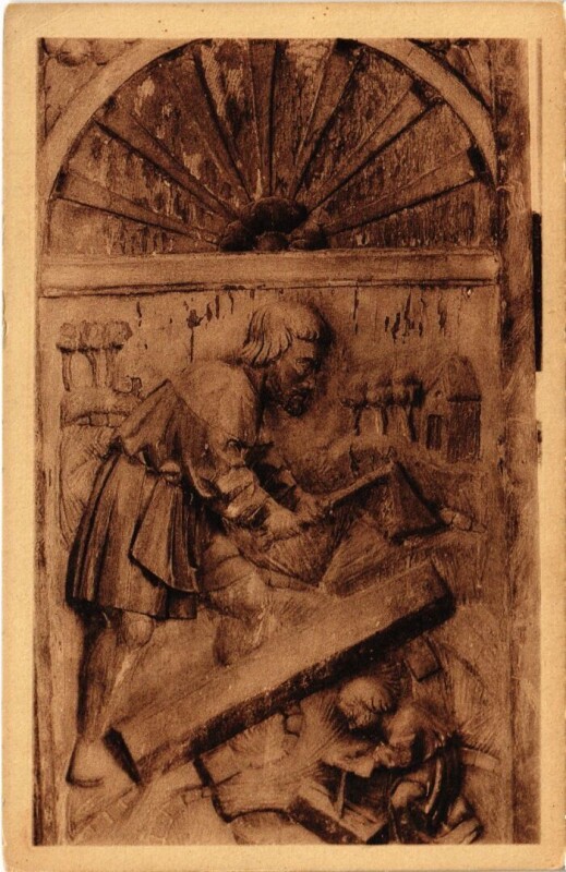 Carte postale ancienne Rampillon L'Eglise - Retable du Xvi. Siecle à Rampillon