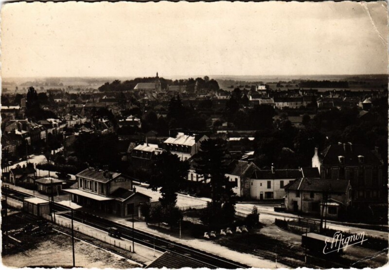 Carte postale ancienne Nangis Panorama à Nangis