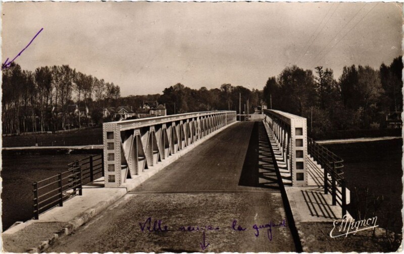 Carte postale ancienne Misy-sur-Yonne Le Pont à Misy-sur-Yonne