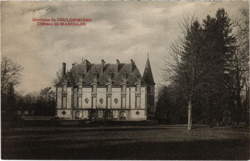 Carte postale ancienne Marolles-sur-Seine Chateau de Marolles à Marolles-sur-Seine