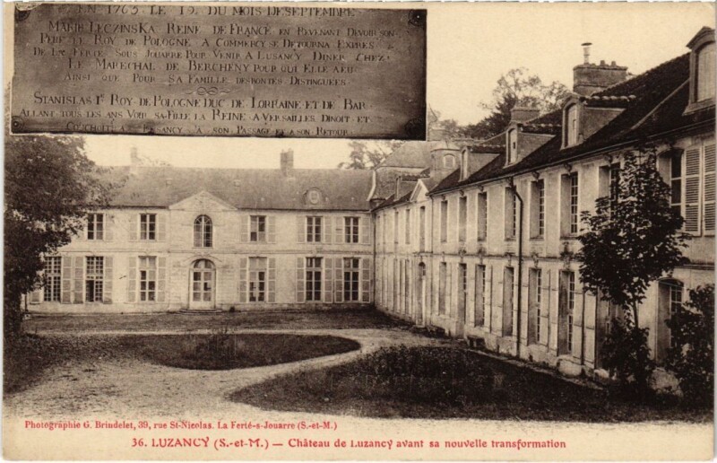Carte postale ancienne Luzancy Chateau de Luzancy à Luzancy