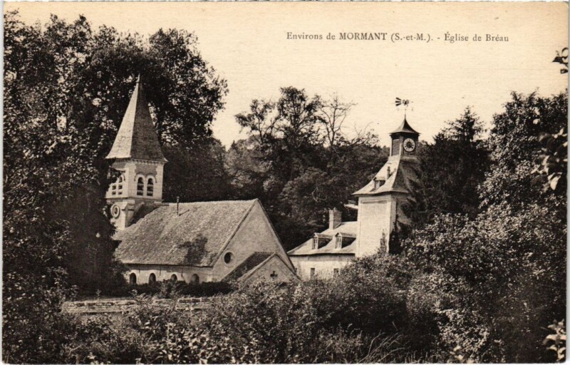 Carte postale ancienne Breau Eglise