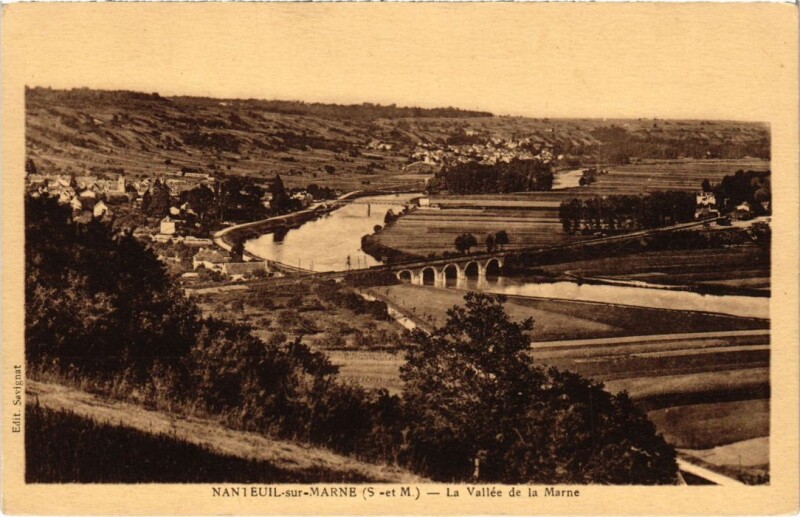 Carte postale ancienne Nanteuil-sur-Marne La Vallee de la Marne à Nanteuil-sur-Marne