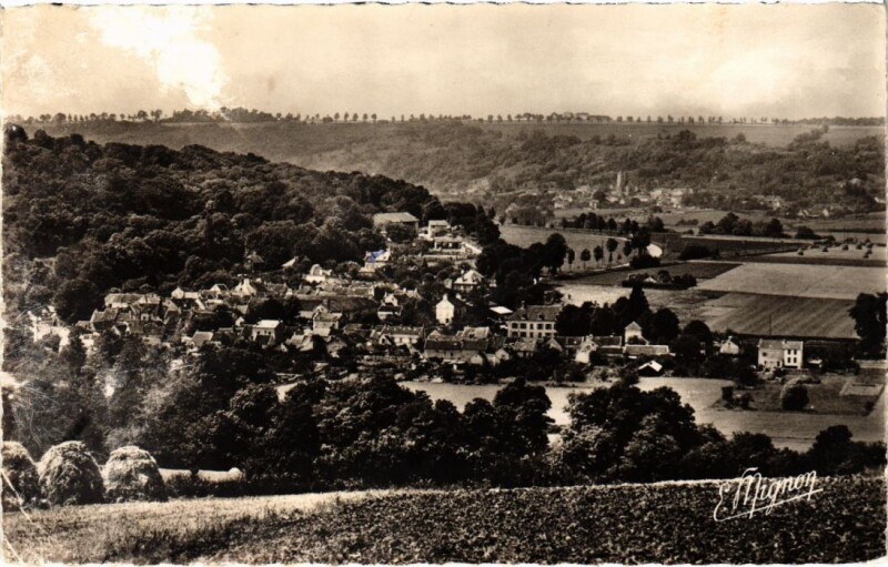 Carte postale ancienne Luzancy Vue Generale à Luzancy