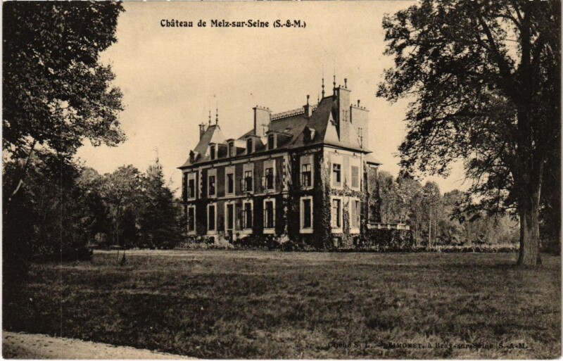 Carte postale ancienne Melz-sur-Seine Chateau de Melz-sur-Seine à Melz-sur-Seine