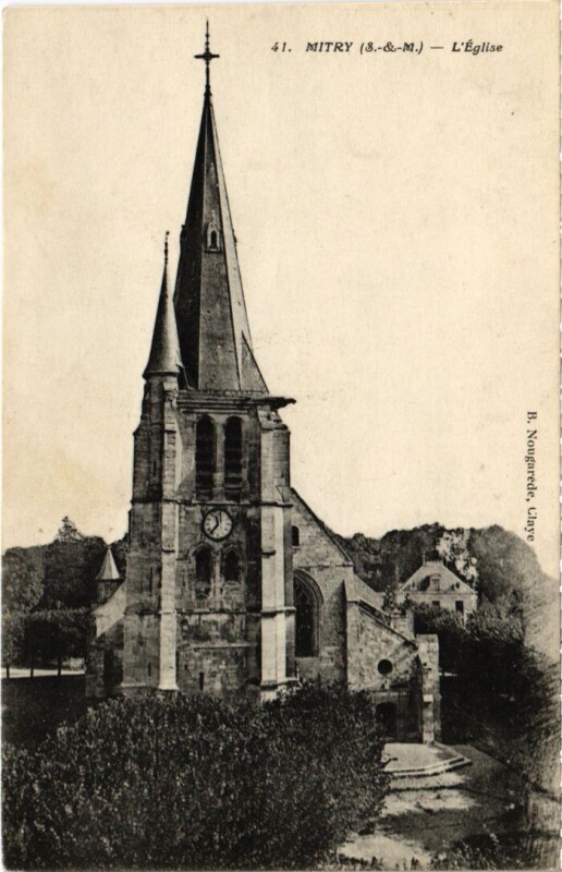 Carte postale ancienne Mitry L'Eglise