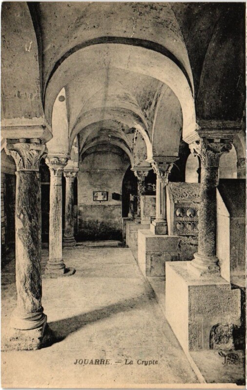 Carte postale ancienne Jouarre La Crypte à Jouarre