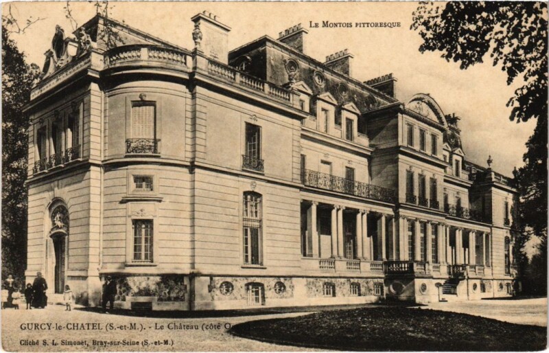 Carte postale ancienne Gurcy-le-Chatel Le Chateau