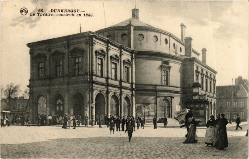 Carte postale ancienne Nord Dunkerque Le Théatre à Dunkerque