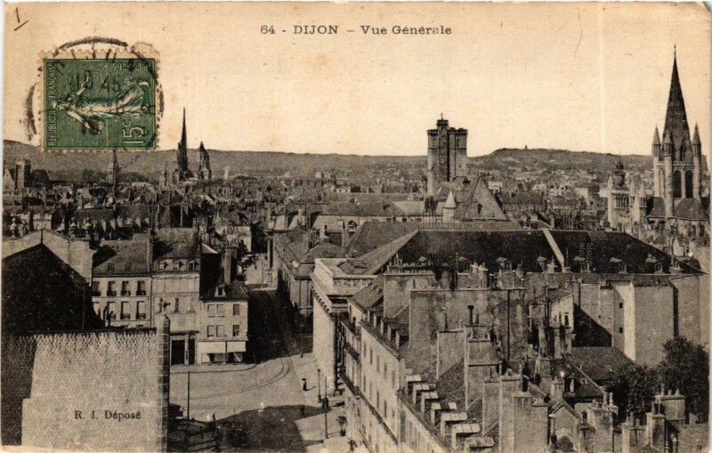 Carte postale ancienne Bourgogne Cote-d'Or Vue générale