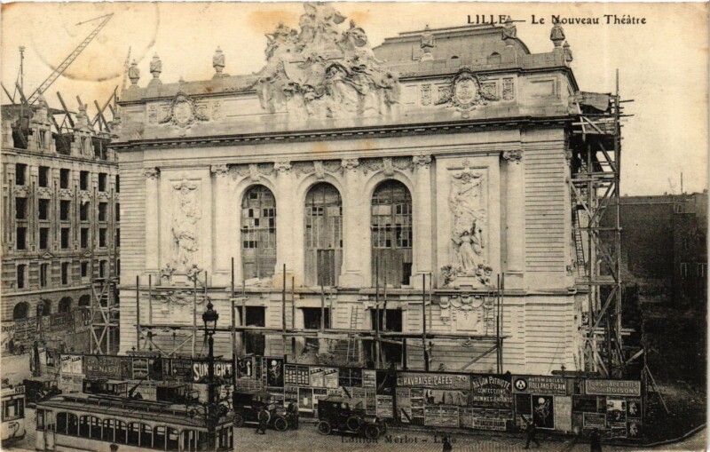 Carte postale ancienne Nord Lille Le Nouveau Théatre à Lille