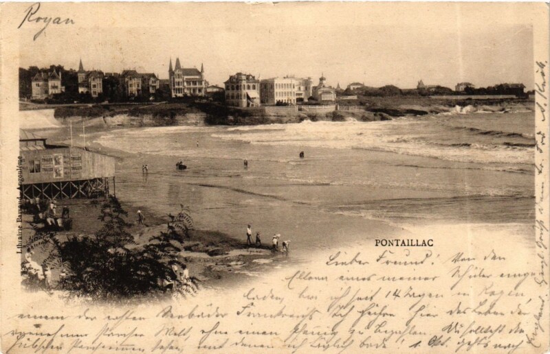 Carte postale ancienne Charente Pontillac Panorama