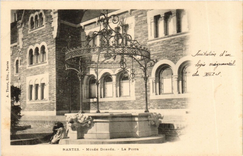 Carte postale ancienne Loire-Atl. Nantes Musée Dobrée Le Puits à Nantes