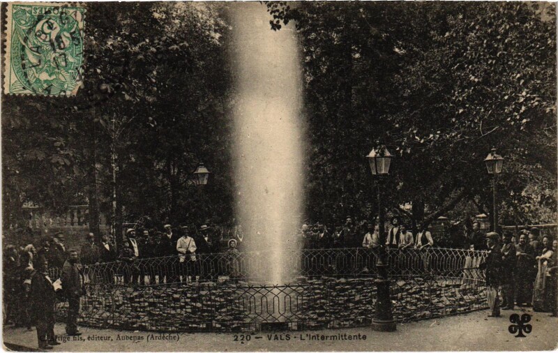Carte postale ancienne Vals L'Intermittente Ariege