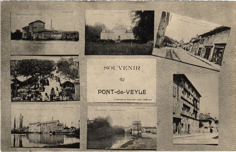 Carte postale ancienne Souvenir de Pont-de-Veyle à Pont-de-Veyle