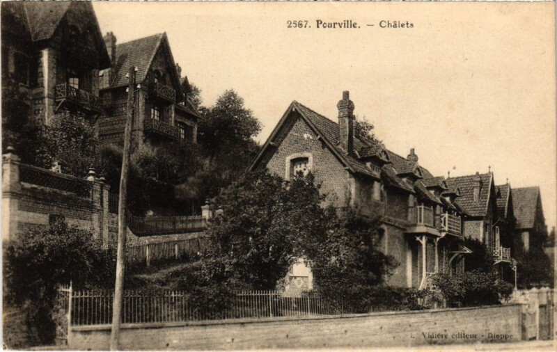 Carte postale ancienne Pourville - Chalet