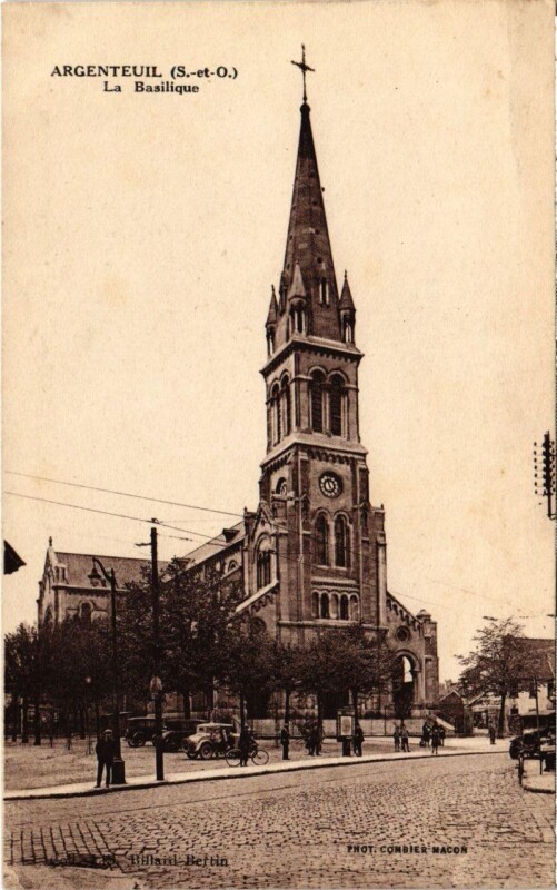 Carte postale ancienne Argenteuil - La Basilique à Argenteuil