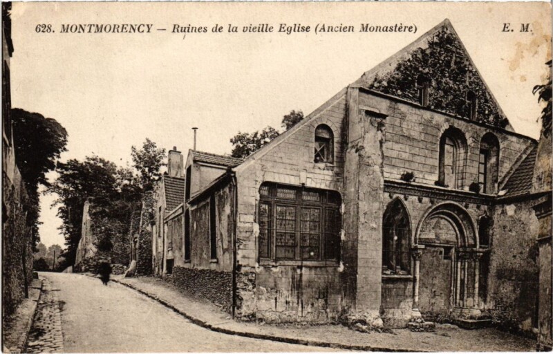 Carte postale ancienne Montmorency - Ruines de la vieille Eglise à Montmorency