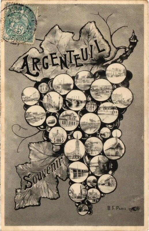 Carte postale ancienne Argenteuil Souvenir à Argenteuil