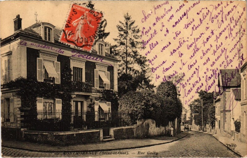 Carte postale ancienne Montmorency - Rue Grety à Montmorency