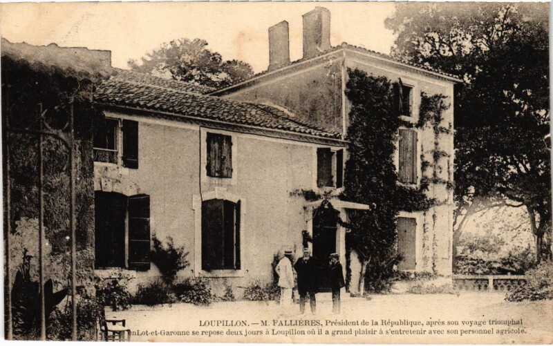 Carte postale ancienne Loupillon M. Fallieres