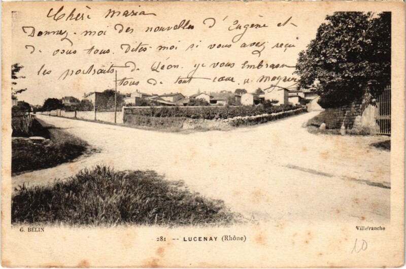 Carte postale ancienne Lucenay