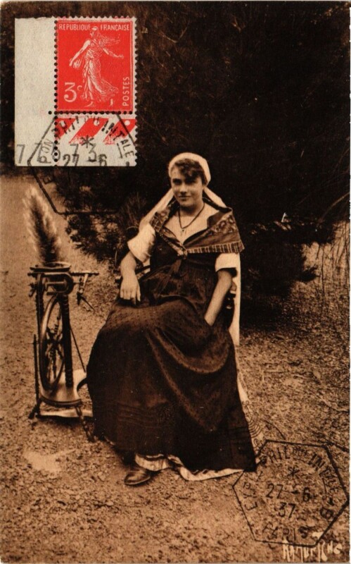 Carte postale ancienne L'Aunis et Stonge - Costume de l'Ile d'Oleron