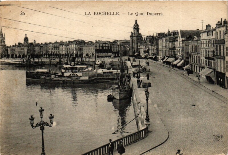 Carte postale ancienne La Rochelle - Le Quai Duperré à La Rochelle
