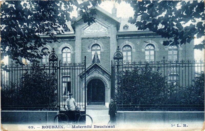 Carte postale ancienne Nord Roubaix Maternité Boucicaut à Roubaix
