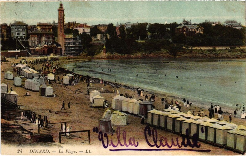 Carte postale ancienne Dinard- La Plage France à Dinard