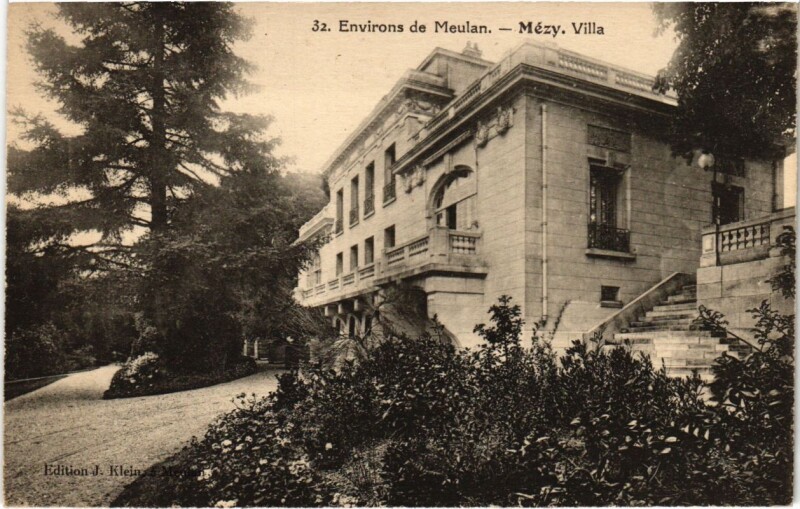 Carte postale ancienne Env. de Meulan - Mezy Villa