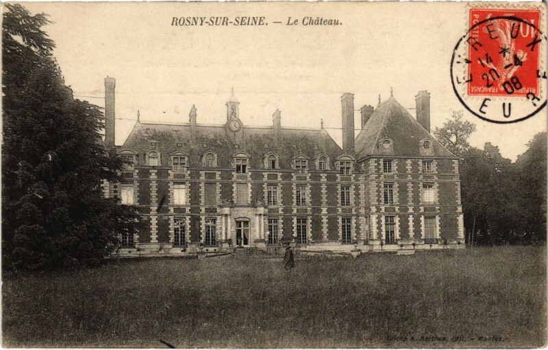 Carte postale ancienne Rosny-sur-Seine - La Chateau à Rosny-sur-Seine