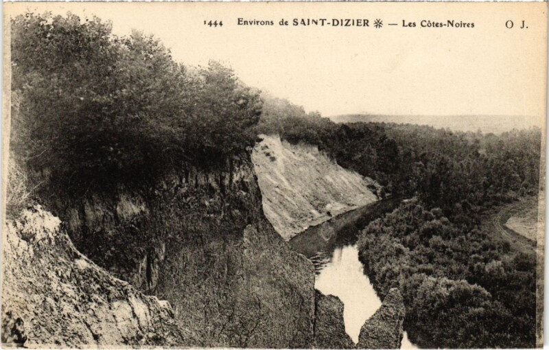 Carte postale ancienne Env. de Saint-Dizier - Les Cotes Noires à Saint-Dizier