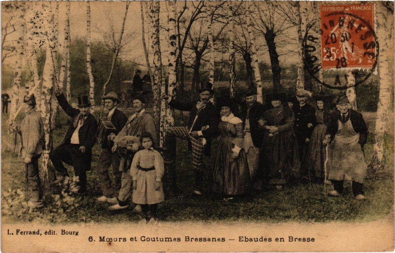 Carte postale ancienne Moeurs et Costumes BRESSANEs
