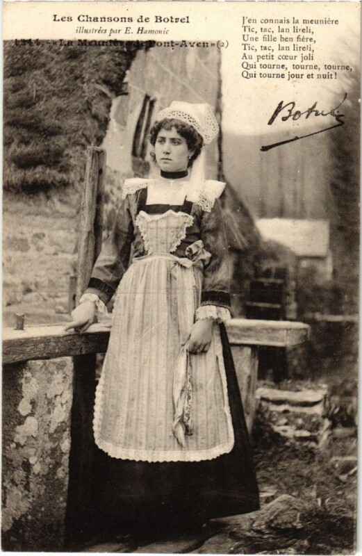 Carte postale ancienne Pont Aven- La Meuniere France à Pont-Aven