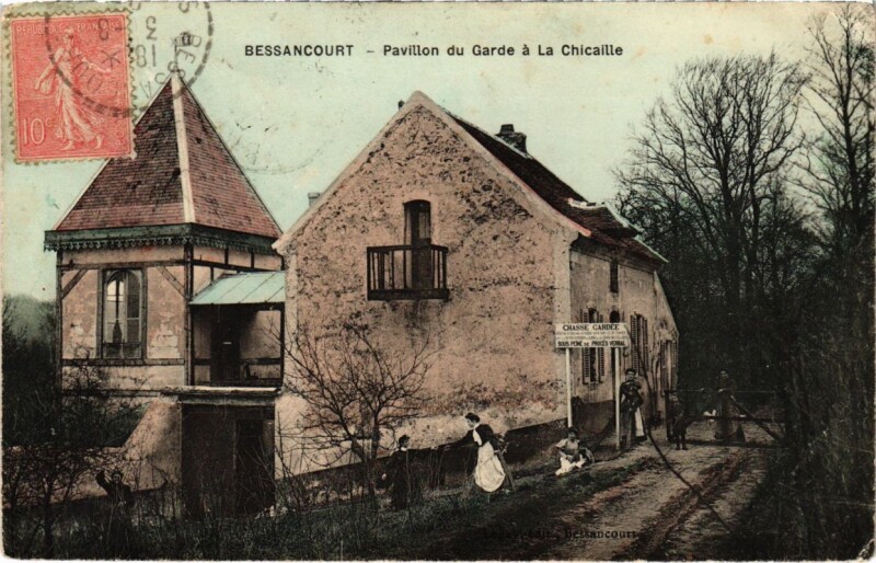 Carte postale ancienne Bessancourt - Pavillon du Garde a la Chicaille à Bessancourt