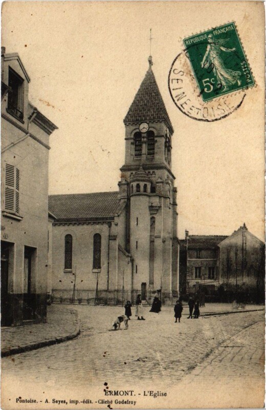 Carte postale ancienne Ermont - L'Eglise à Ermont