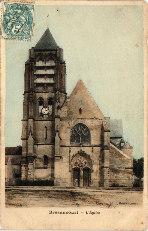 Carte postale ancienne Bessancourt - L'Eglise à Bessancourt