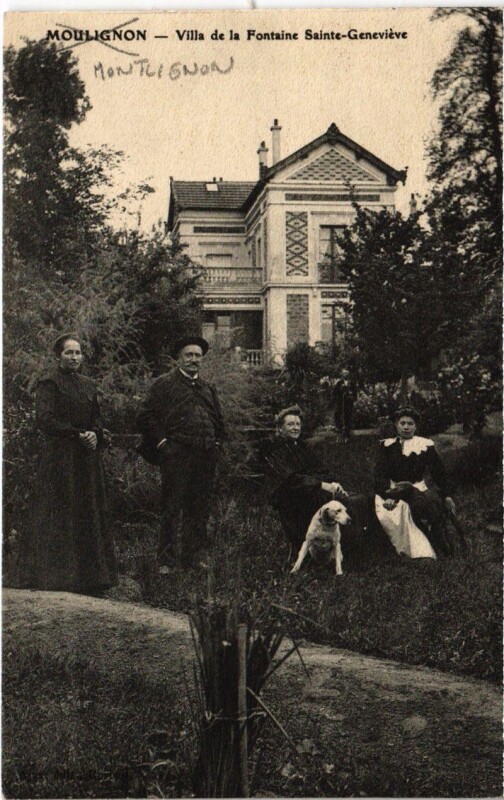 Carte postale ancienne Montlignon - Villa de la Fontaine Sainte-Genevieve à Montlignon
